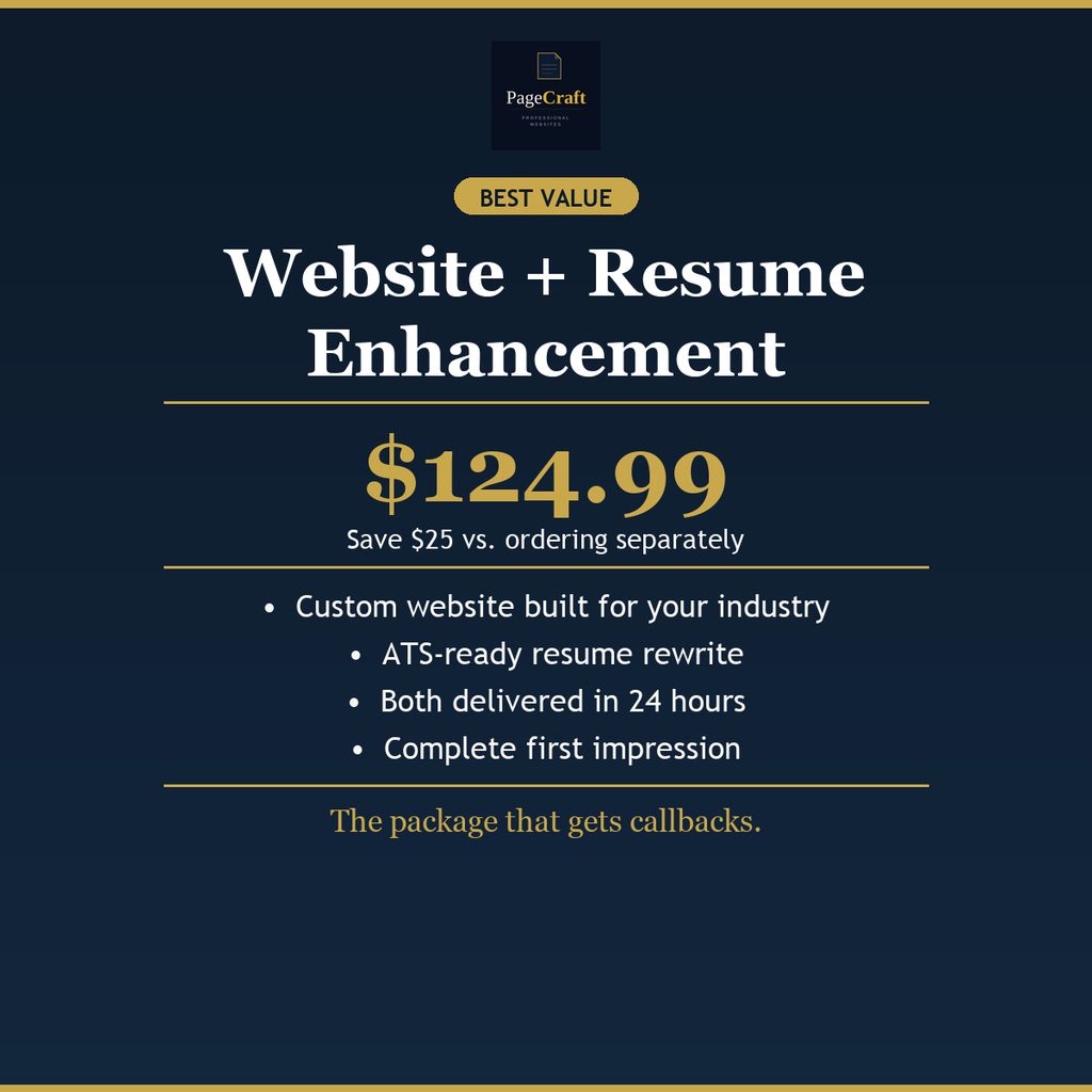 Website + Resume Enhancement