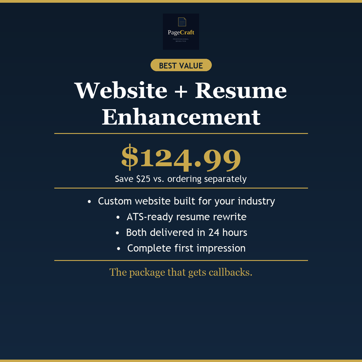 Website + Resume Enhancement