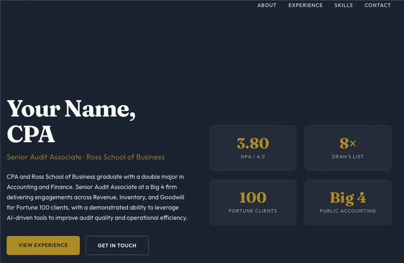 Website + Resume Enhancement
