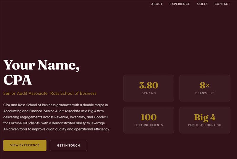 Website + Resume Enhancement