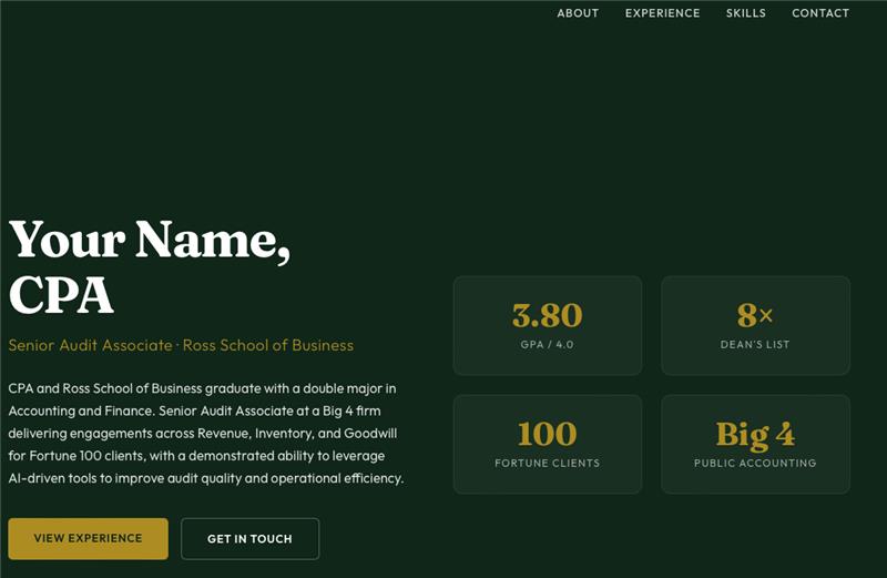 Website + Resume Enhancement